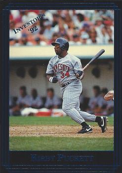 1992 Investor's Journal - Colors Foil #91 Kirby Puckett Front