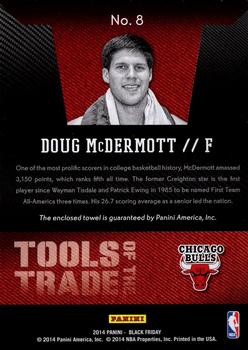 2014 Panini The National Convention - Tools of the Trade Towels Basketball #8 Doug McDermott Back