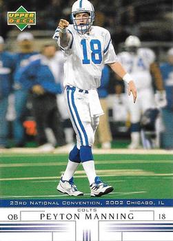 2002 Upper Deck National Convention #N-6 Peyton Manning Front