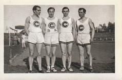 1932 Bulgaria Sport Photos #41 Hermann Schlößke / Alex Nathan / Gerber / Helmuth Körnig [Die Weltrekordstaffel des S.C.C.] Front