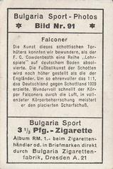 1932 Bulgaria Sport Photos #91 John Falconer Back