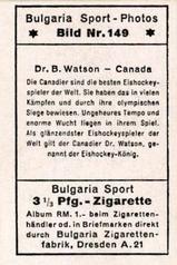 1932 Bulgaria Sport Photos #149 Blake Watson [Dr. B. Watson - Canada] Back