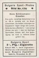 1932 Bulgaria Sport Photos #176 Dora Schönemann - Dresden Back