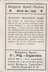 1932 Bulgaria Sport Photos #180 Amicitia - Mannheim wins [Amicitia - Mannheim siegt] Back