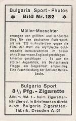 1932 Bulgaria Sport Photos #182 Bruno Müller / Kurt Moeschter [Müller - Moeschter] Back