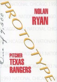 1993 America's Best National Convention Prototypes (unlicensed) #NNO Nolan Ryan Back