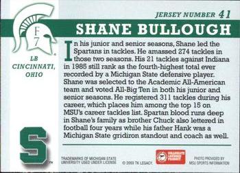 2003 TK Legacy Michigan State Spartans #F7 Shane Bullough Back