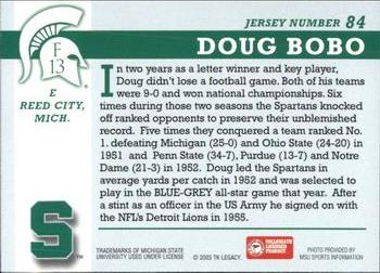 2003 TK Legacy Michigan State Spartans #F13 Doug Bobo Back