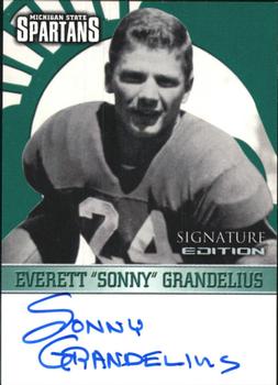 2003 TK Legacy Michigan State Spartans - Autographs #S4 Sonny Grandelius Front