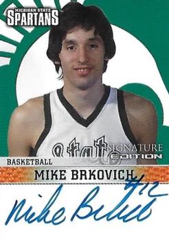 2003 TK Legacy Michigan State Spartans - Autographs #SB2 Mike Brkovich Front