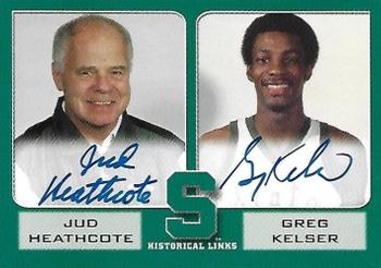 2003 TK Legacy Michigan State Spartans - Historical Links Autographs #HL3 Jud Heathcote / Greg Kelser Front