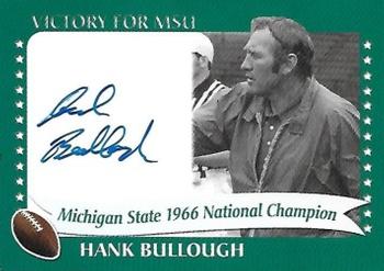 2003 TK Legacy Michigan State Spartans - National Champions Autographs #1966C Hank Bullough Front
