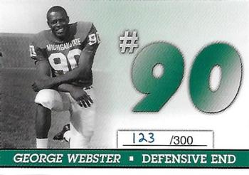 2003 TK Legacy Michigan State Spartans - Retired Numbers #FRN1 George Webster Front