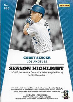 2017 Panini National Convention #BB5 Corey Seager Back