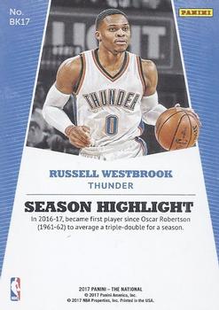 2017 Panini National Convention #BK17 Russell Westbrook Back