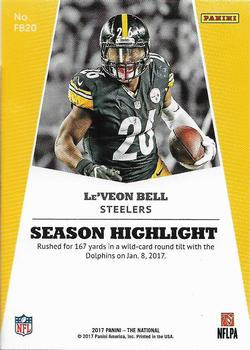 2017 Panini National Convention #FB20 Le'Veon Bell Back