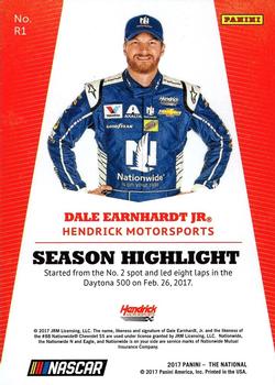 2017 Panini National Convention #R1 Dale Earnhardt Jr. Back