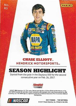 2017 Panini National Convention #R3 Chase Elliott Back