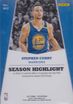 2017 Panini National Convention - Escher Squares #BK2 Stephen Curry Back