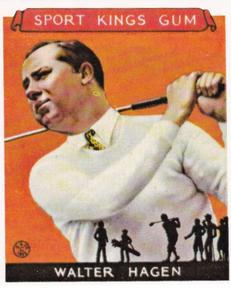 1986 1933 Sport Kings Reprint #8 Walter Hagen Front