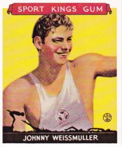 1986 1933 Sport Kings Reprint #21 Johnny Weissmuller Front