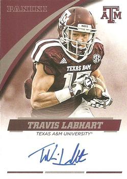 2015 Panini Texas A&M Aggies - Signatures #TL-A&M Travis Labhart Front