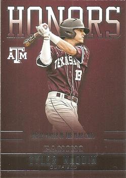 2015 Panini Texas A&M Aggies - Honors #TN-A&M Tyler Naquin Front