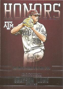 2015 Panini Texas A&M Aggies - Honors #GL-A&M Grayson Long Front