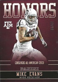 2015 Panini Texas A&M Aggies - Honors Silver #ME-A&M Mike Evans Front