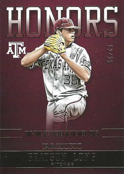 2015 Panini Texas A&M Aggies - Honors Gold #GL-A&M Grayson Long Front