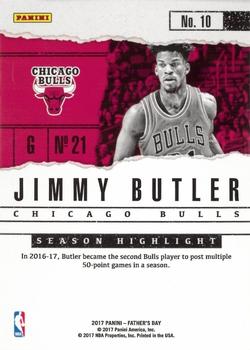 2017 Panini Father's Day #10 Jimmy Butler Back