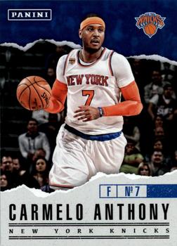 2017 Panini Father's Day #20 Carmelo Anthony Front
