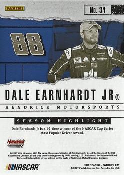 2017 Panini Father's Day #34 Dale Earnhardt Jr. Back