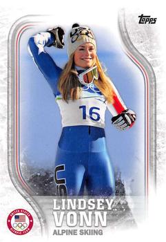 2018 Topps U.S. Olympic & Paralympic Team Hopefuls #USA-4 Lindsey Vonn Front