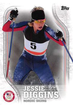 2018 Topps U.S. Olympic & Paralympic Team Hopefuls #USA-11 Jessie Diggins Front