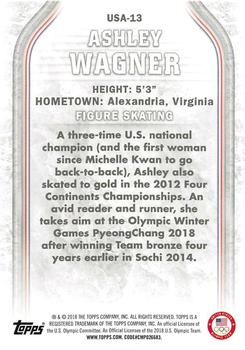 2018 Topps U.S. Olympic & Paralympic Team Hopefuls #USA-13 Ashley Wagner Back