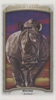 2017 Upper Deck Goodwin Champions - Canvas Minis #16 Rhino Front