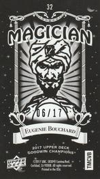 2017 Upper Deck Goodwin Champions - Black Metal Magician Minis #32 Eugenie Bouchard Back