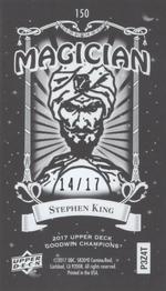 2017 Upper Deck Goodwin Champions - Black Metal Magician Minis #150 Stephen King Back