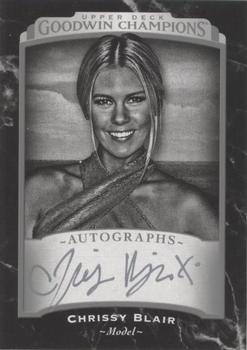 2017 Upper Deck Goodwin Champions - Black and White Autographs #141 Chrissy Blair Front