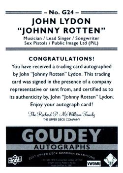 2017 Upper Deck Goodwin Champions - Goudey Autographs #G24 John 