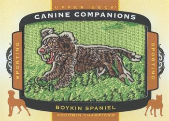 2017 Upper Deck Goodwin Champions - Canine Companion Manufactured Patch #CC4 Boykin Spaniel Front