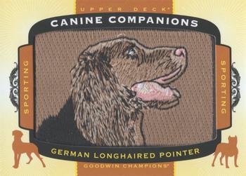 2017 Upper Deck Goodwin Champions - Canine Companion Manufactured Patch #CC9 German Longhaired Pointer Front