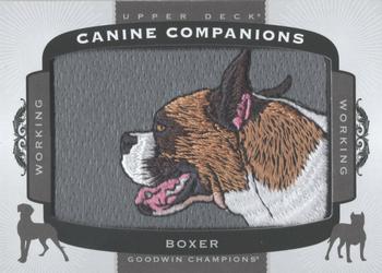 2017 Upper Deck Goodwin Champions - Canine Companion Manufactured Patch #CC45 Boxer Front