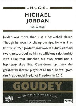 2017 Upper Deck Goodwin Champions - Goudey #G10 Michael Jordan Back