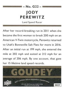 2017 Upper Deck Goodwin Champions - Goudey #G22 Jody Perewitz Back