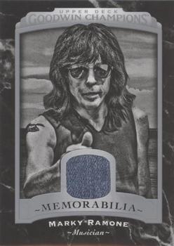 2017 Upper Deck Goodwin Champions - Black and White Memorabilia #BWM-MR Marky Ramone Front