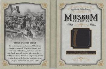 2017 Upper Deck Goodwin Champions - Museum Collection Legacy Mexican-American War Booklet Relics #MCLB-CG Battle Of Cerro Gordo Front