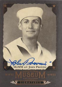 2017 Upper Deck Goodwin Champions - Museum Collection World War II Signatures #MCS-JP MoMM 2/c John Provini Front