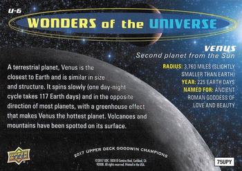 2017 Upper Deck Goodwin Champions - Wonders of the Universe #U-6 Venus Back